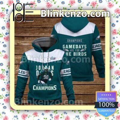 Jordan Davis Gamedays Are For The Birds Philadelphia Eagles Pullover Hoodie Jacket