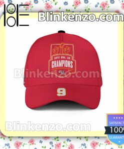 JuJu Smith-Schuster 9 Super Bowl LVII 2023 Champions NFL Kansas City Chiefs Adjustable Hat
