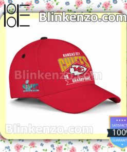 Kansas City Chiefs 2023 Super Bowl Champions Adjustable Hat a