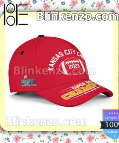 Kansas City Chiefs Super Bowl LVII Champions 2023 Adjustable Hat a
