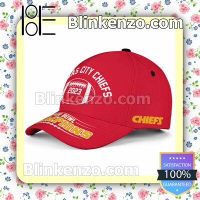 Kansas City Chiefs Super Bowl LVII Champions 2023 Adjustable Hat b