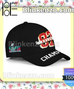 Kelce 87 Champions Kansas City Chiefs Adjustable Hat b