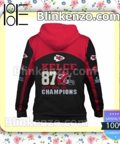 Kelce 87 Kansas City Chiefs Pullover Hoodie Jacket b