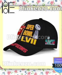 Kelce Kansas City Chiefs Super Bowl LVII Champions Adjustable Hat a