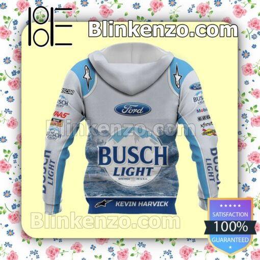 Kevin Harvick Car Racing Busch Light Pullover Hoodie Jacket a