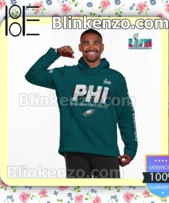 LVII Super Bowl Is For The Birds Philadelphia Eagles Pullover Hoodie Jacket a