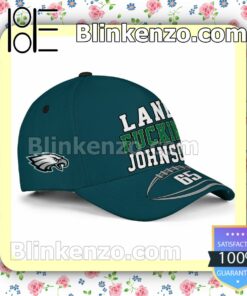 Lane Fuckin Johnson 65 Philadelphia Eagles Super Bowl LVII Adjustable Hat a