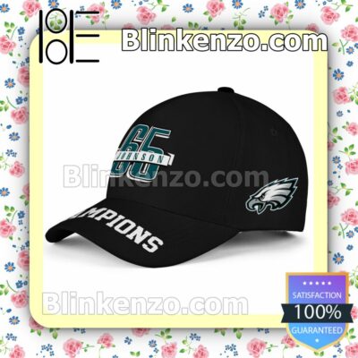 Lane Johnson 65 Champion Philadelphia Eagles Adjustable Hat b