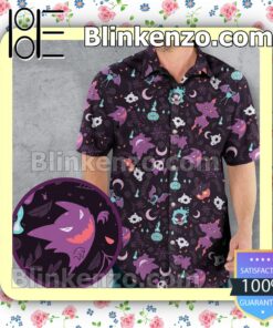 Lavender Town Pokemon Hawaii Short Sleeve Shirt