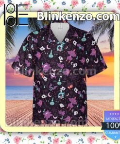 Lavender Town Pokemon Hawaii Short Sleeve Shirt a