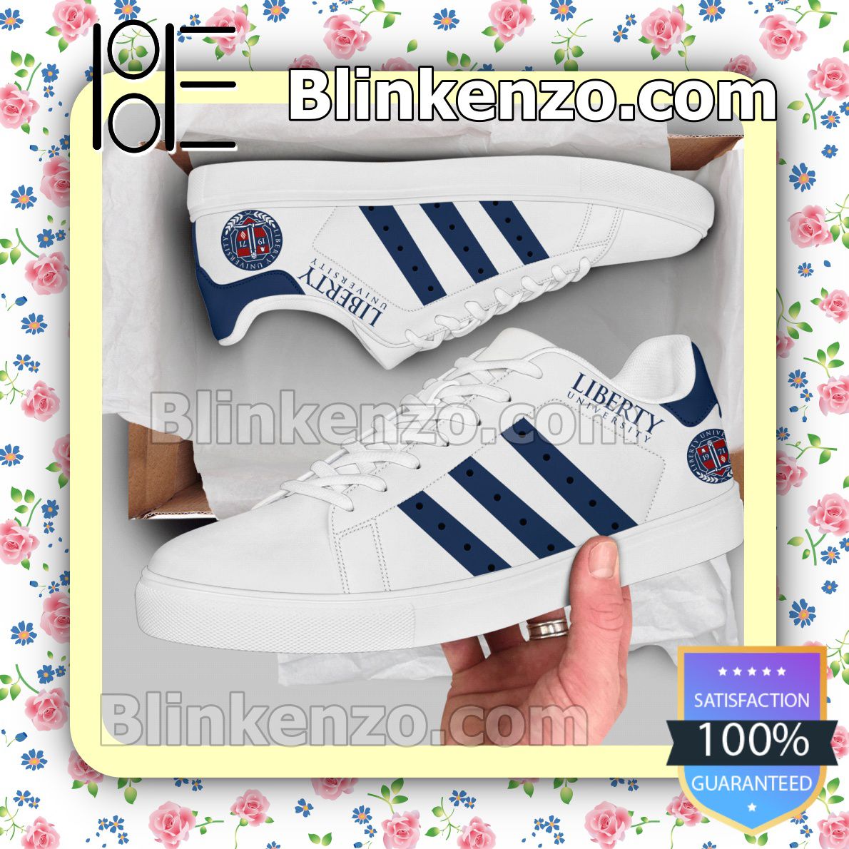 Liberty University Logo Adidas Shoes - Blinkenzo