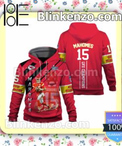 Mahomes 15 LVII Champions Kansas City Chiefs Pullover Hoodie Jacket