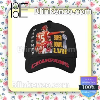 Mahomes Kansas City Chiefs Super Bowl LVII Champions Adjustable Hat