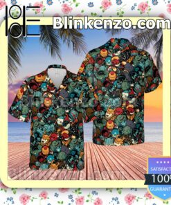 Marvelous Chibi Characters Hawaii Short Sleeve Shirt b