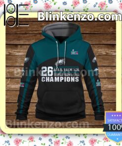 Miles Sanders 26 Super Bowl Champions Philadelphia Eagles Pullover Hoodie Jacket a