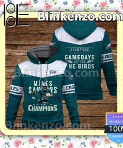 Miles Sanders Gamedays Are For The Birds Philadelphia Eagles Pullover Hoodie Jacket