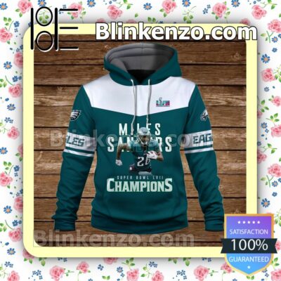 Miles Sanders Gamedays Are For The Birds Philadelphia Eagles Pullover Hoodie Jacket a