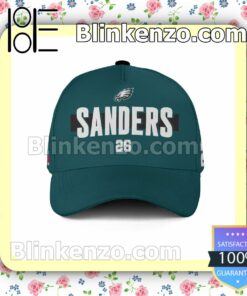 Miles Sanders Number 26 Super Bowl LVII Philadelphia Eagles Adjustable Hat