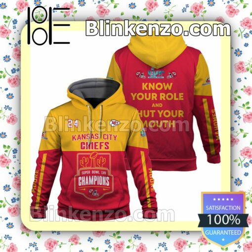 Moore 24 Kansas City Chiefs Know Your Role And Shut Your Mouth Pullover Hoodie Jacket