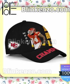 Moore Kansas City Chiefs Super Bowl LVII Champions Adjustable Hat a