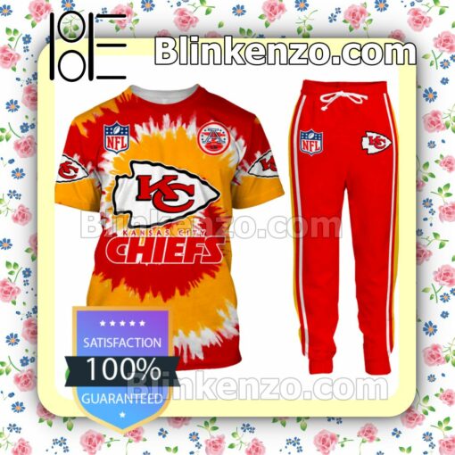 Nfl Kansas City Chiefs Tie Dye T-shirt, Pullover Jacket, Joggers a