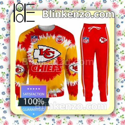 Nfl Kansas City Chiefs Tie Dye T-shirt, Pullover Jacket, Joggers b