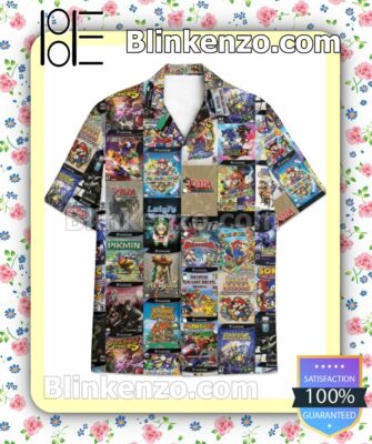 Nintendo Gamecube Poster Men Casual Shirt