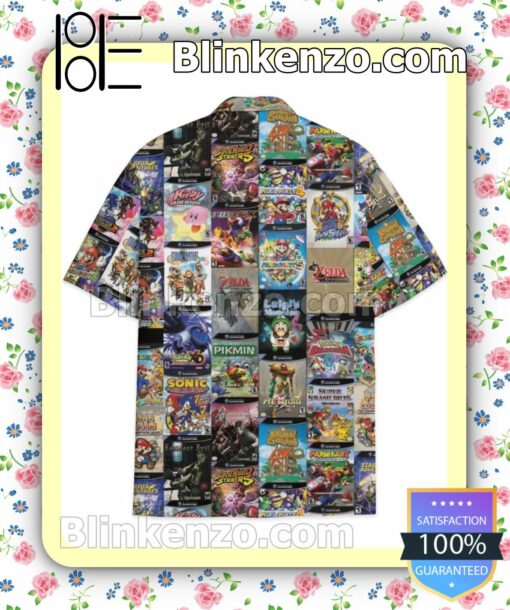 Nintendo Gamecube Poster Men Casual Shirt a