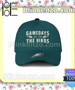 Number 1 Gamedays Are For The Birds Philadelphia Eagles Super Bowl LVII Adjustable Hat b