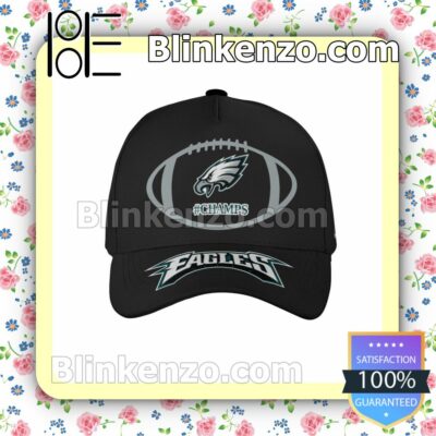 Number 1 Philadelphia Eagles Super Bowl LVII Champs Adjustable Hat a