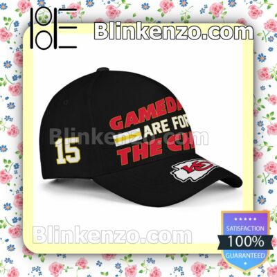 Number 15 Gamedays Are For The Chop Kansas City Chiefs Super Bowl LVII Adjustable Hat