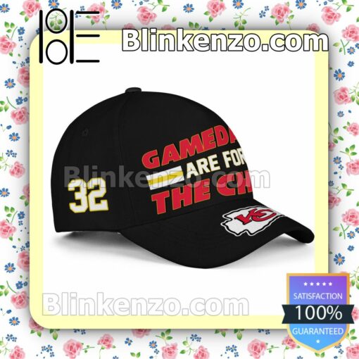 Number 32 Gamedays Are For The Chop Kansas City Chiefs Super Bowl LVII Adjustable Hat