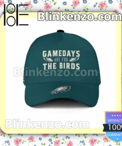 Number 6 Gamedays Are For The Birds Philadelphia Eagles Super Bowl LVII Adjustable Hat b