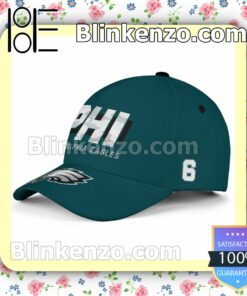 Number 6 Philadelphia Eagles Super Bowl LVII Adjustable Hat