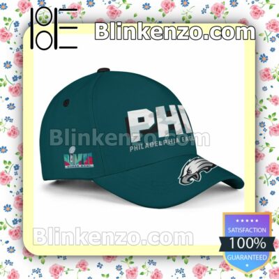 Number 6 Philadelphia Eagles Super Bowl LVII Adjustable Hat b