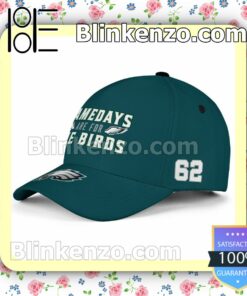 Number 62 Gamedays Are For The Birds Philadelphia Eagles Super Bowl LVII Adjustable Hat