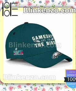 Number 62 Gamedays Are For The Birds Philadelphia Eagles Super Bowl LVII Adjustable Hat a