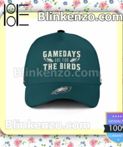 Number 62 Gamedays Are For The Birds Philadelphia Eagles Super Bowl LVII Adjustable Hat b