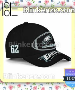 Number 62 Philadelphia Eagles Super Bowl LVII Champs Adjustable Hat