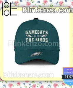 Number 90 Gamedays Are For The Birds Philadelphia Eagles Super Bowl LVII Adjustable Hat b