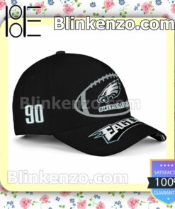 Number 90 Philadelphia Eagles Super Bowl LVII Champs Adjustable Hat
