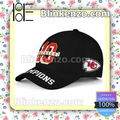 Pacheco 10 Champions Kansas City Chiefs Adjustable Hat a