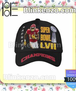 Pacheco Kansas City Chiefs Super Bowl LVII Champions Adjustable Hat