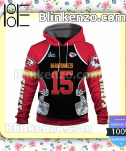 Patrick Mahomes 15 Go Chiefs Kansas City Chiefs Pullover Hoodie Jacket a