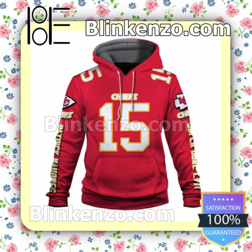 Patrick Mahomes Beat The Eagles Wear Red Get Loud Kansas City Chiefs Pullover Hoodie Jacket a