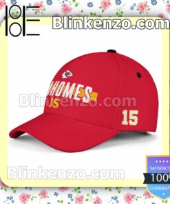 Patrick Mahomes Number 15 Super Bowl LVII Kansas City Chiefs Adjustable Hat b