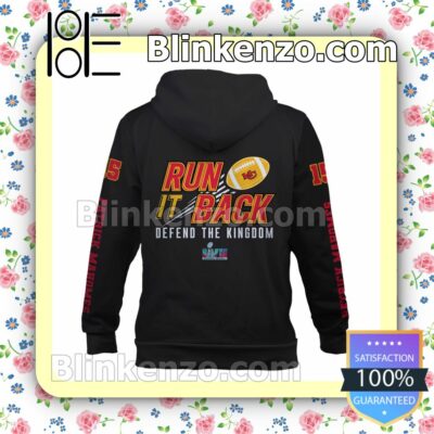 Patrick Mahomes Run It Back Defend The Kingdom Kansas City Chiefs Pullover Hoodie Jacket b