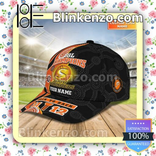 Personalized Bbl Champions Perth Scorchers Back To Back Sport Hat b