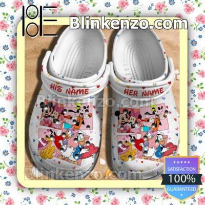 Personalized Disney Cartoon Mickey Minnie Donald Goofy Fan Crocs