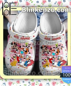 Personalized Disney Cartoon Mickey Minnie Donald Goofy Fan Crocs a